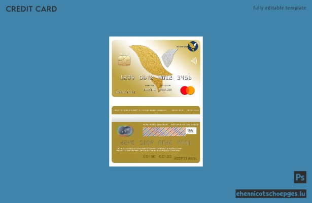 Beispielvorschau der Acleda Bank Mastercard aus Kambodscha